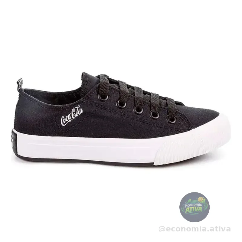 Tênis Feminino Coca Cola Atlanta Canvas Coke Confortavel