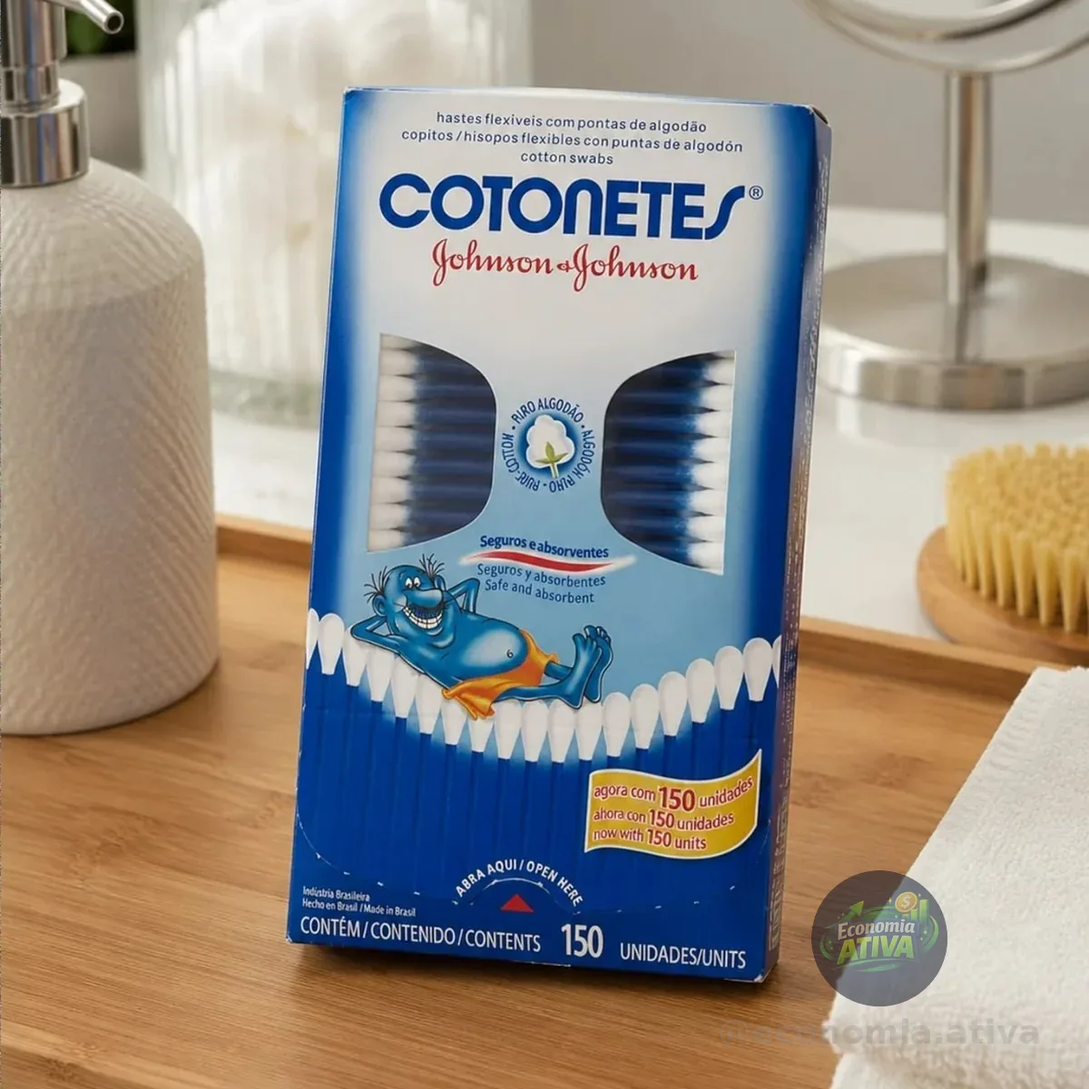 Cotonetes Hastes Flexíveis 150un