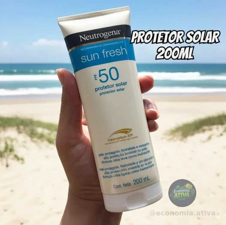 Neutrogena Sun Fresh Protetor Solar Corporal, FPS 50, 200ml