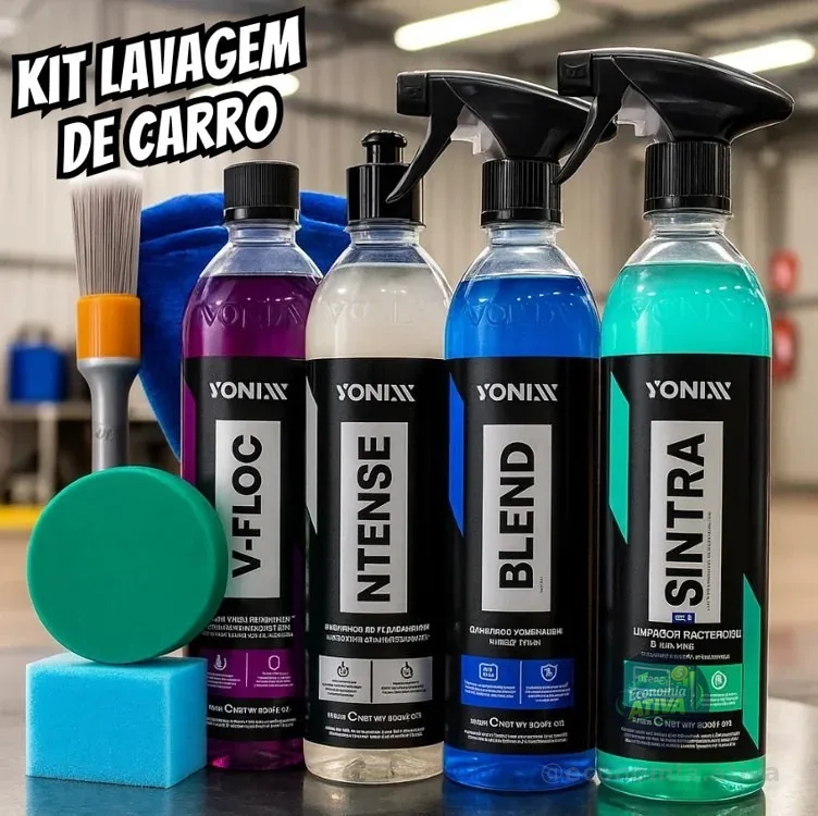 Kit Lavagem Automotiva V-floc Blend Sintra Intense Vonixx