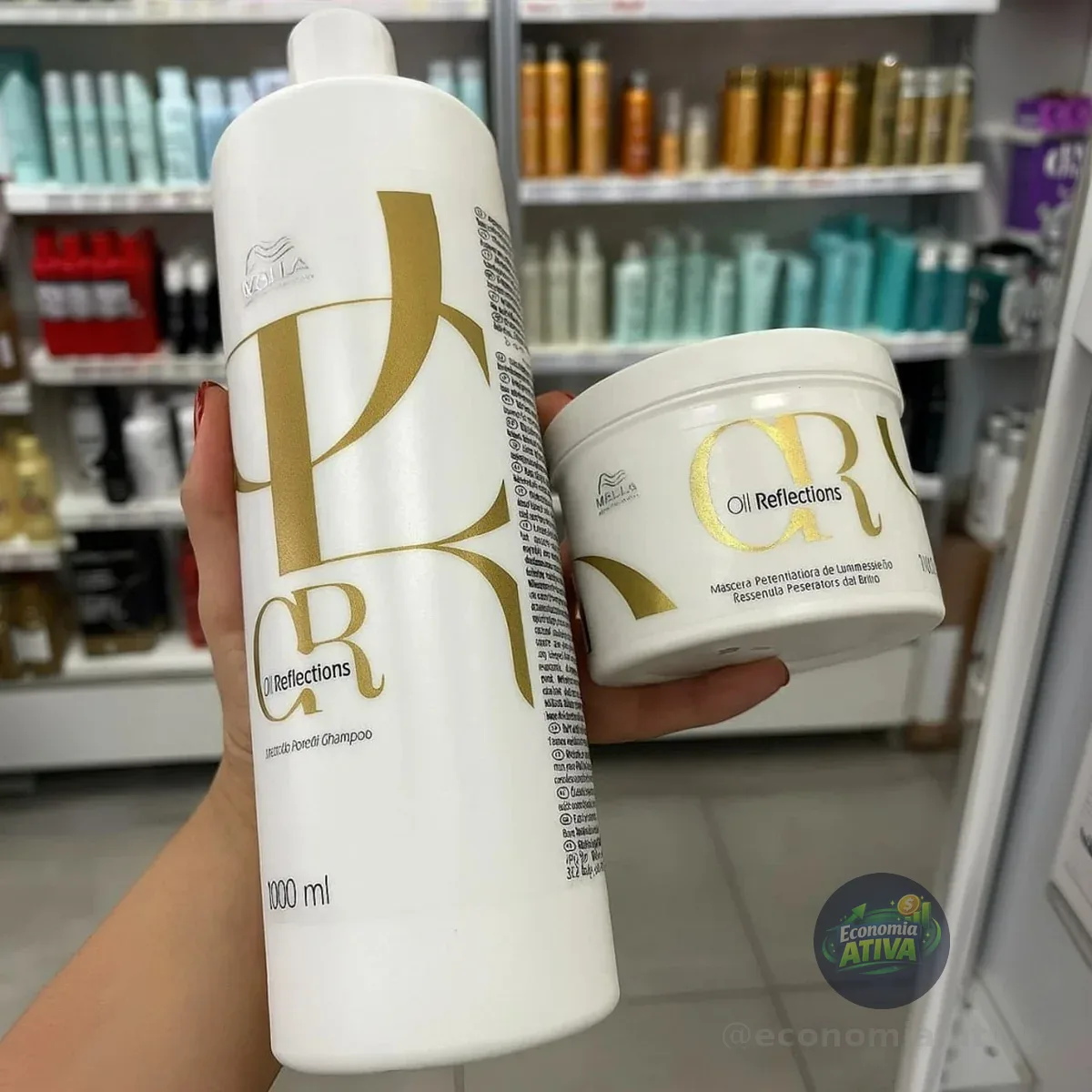 Kit Wella Professionals Oil Reflections Shampoo E Máscara
