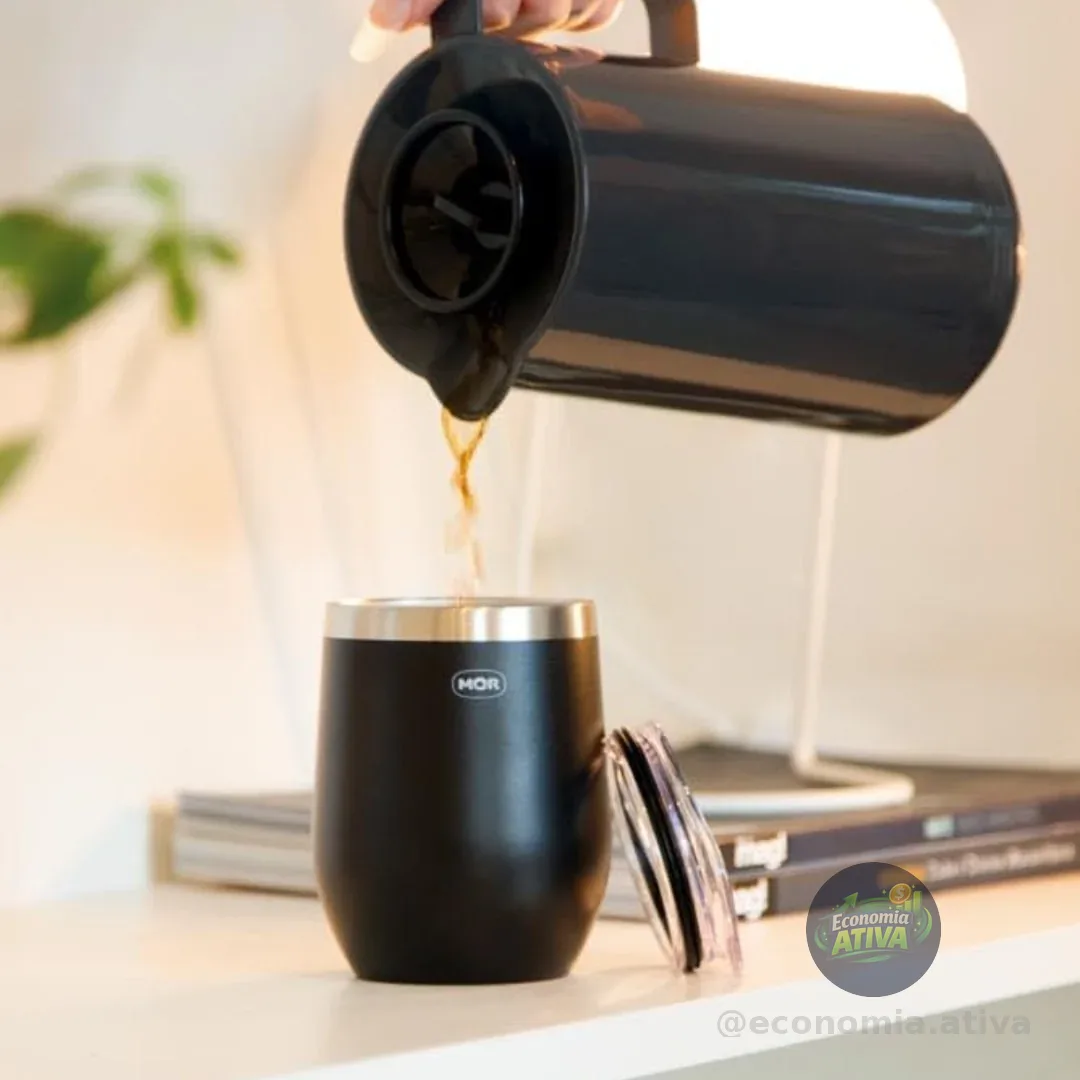 Mor - Copo Térmico 360ml Preto