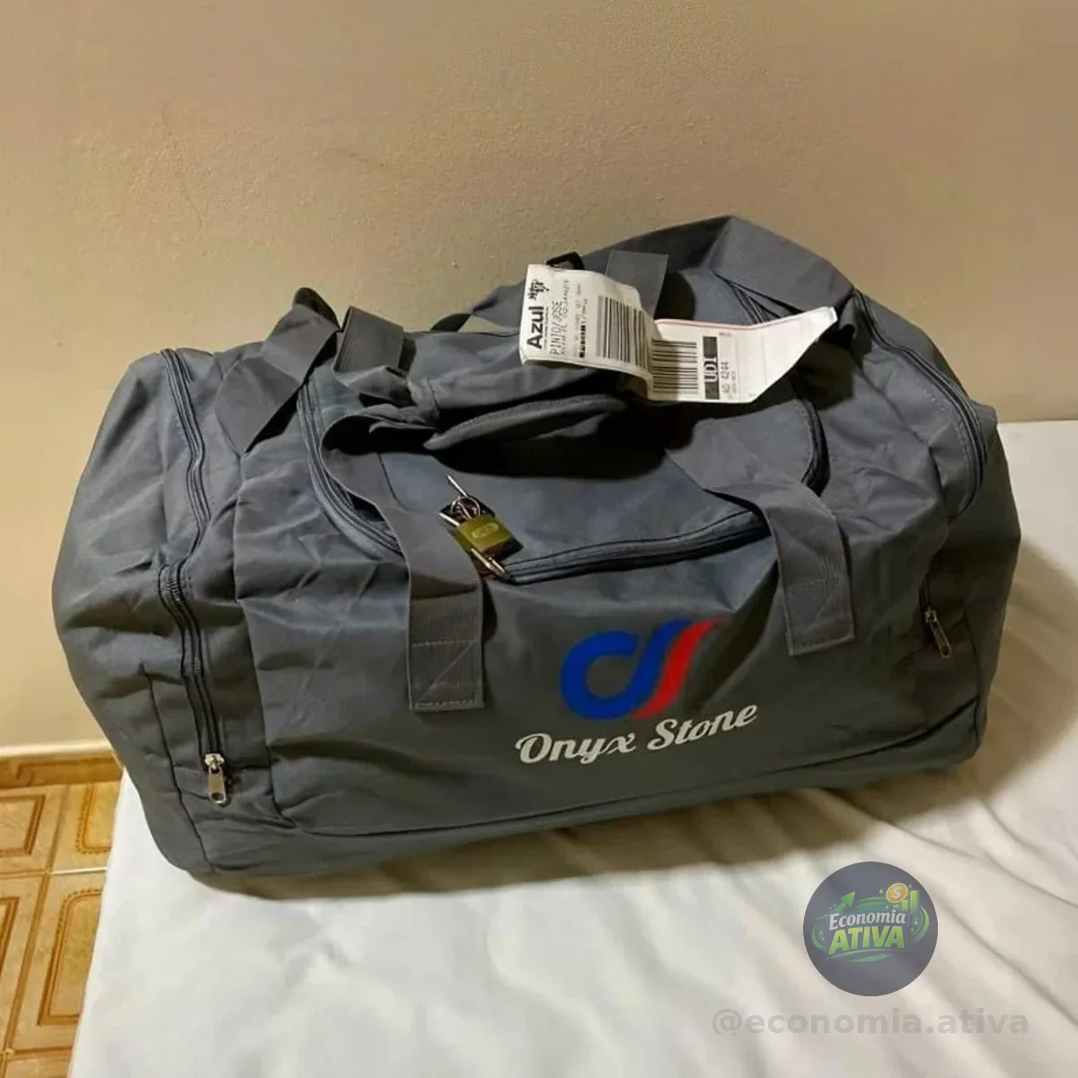 Bolsa e Mala Sacola de Mão para Viagem tamanho bordo (Cinza)