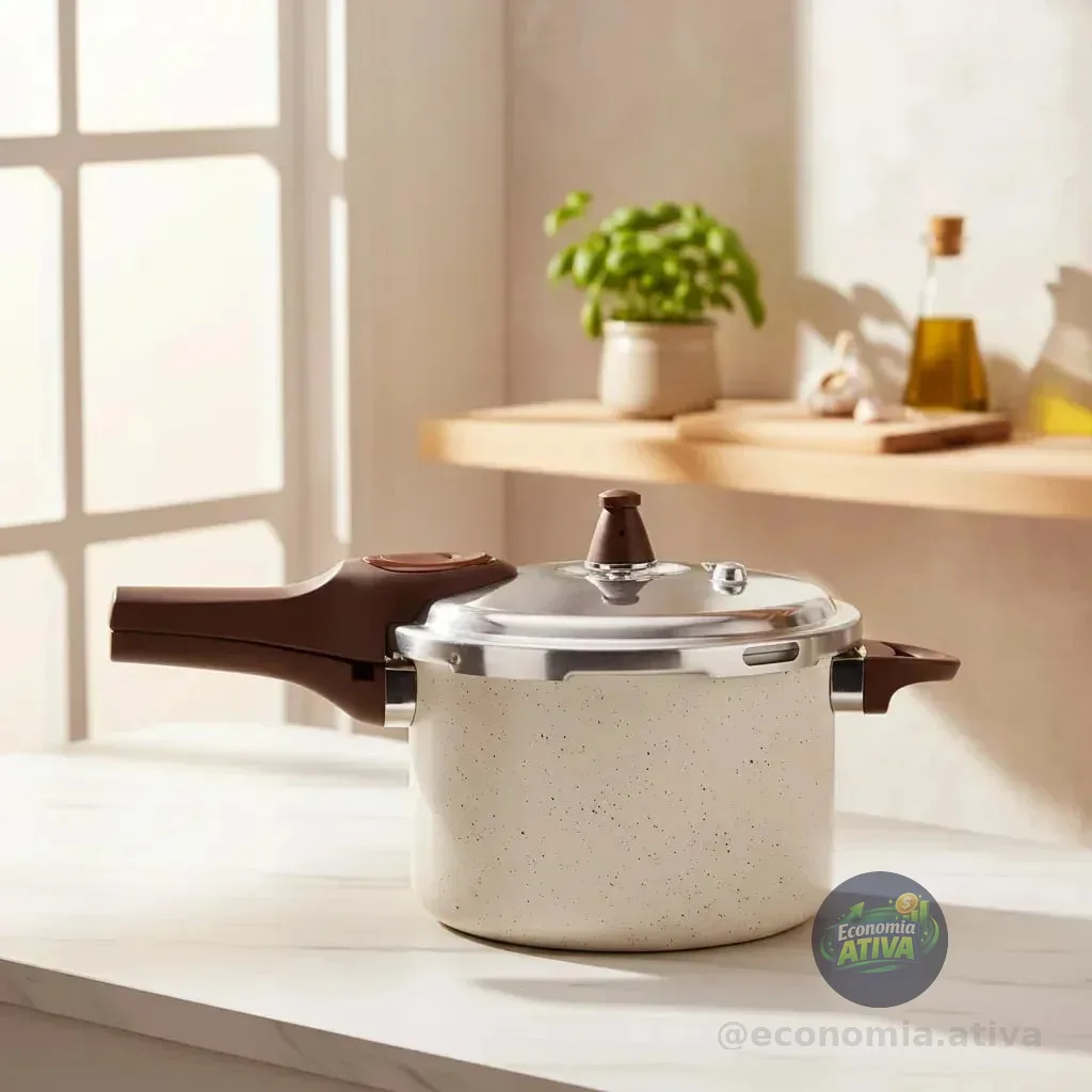 Panela De Pressão Brinox Pressure 4,2l Ø20 X 14,5 Cm Vanilla Baunilha
