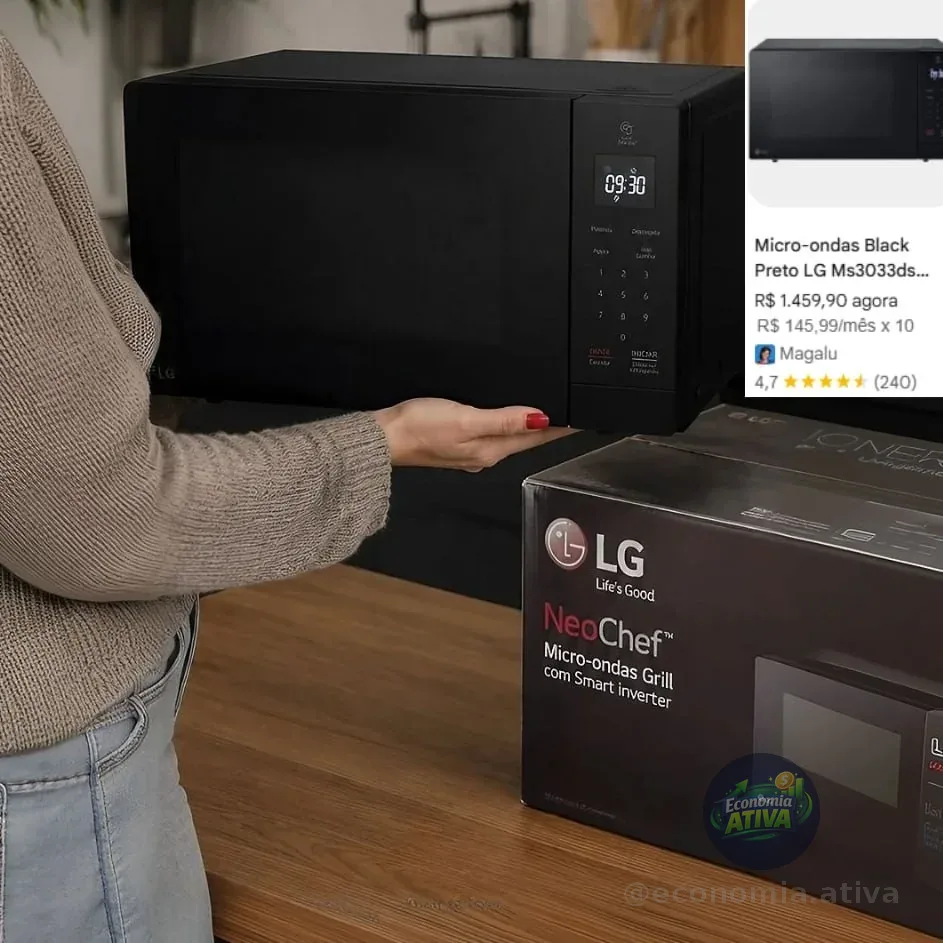 MICRO-ONDAS 220V LG NEOCHEF MS3033DSA