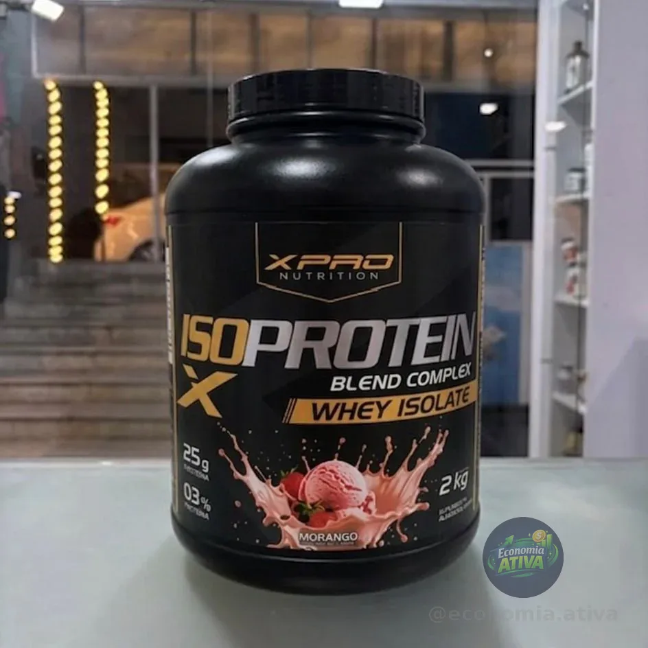 Whey Protein Isolado Iso Blend Complex Zero Açúcar Low Carb Morango 2kg Xpro