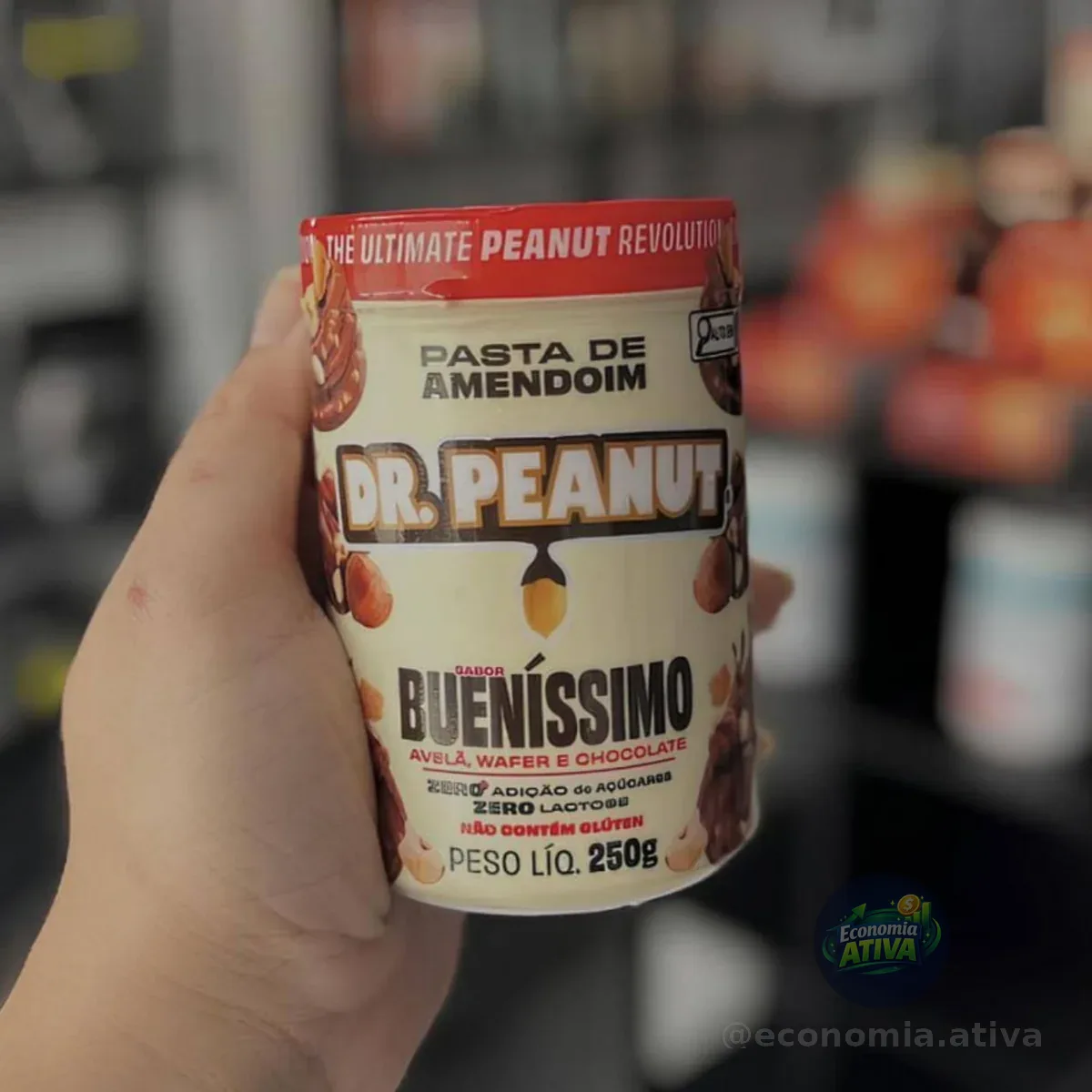 Dr. Peanut Pasta de Amendoim Bueníssimo 250g - Com Whey Protein