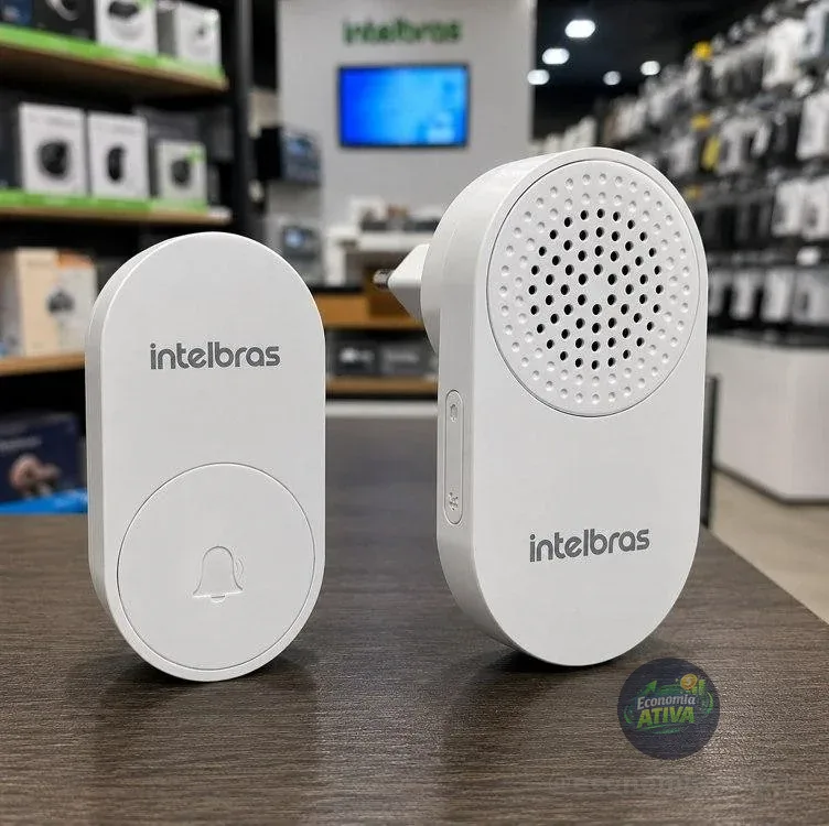 Campainha Cik 102 Sem Fio Sem Bateria Branco Intelbras