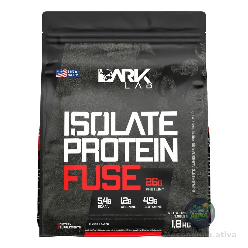 Whey Isolate Protein Fuse Refil 1,8kg Dark Lab - Mp Importad Sabor Creme De Avelã