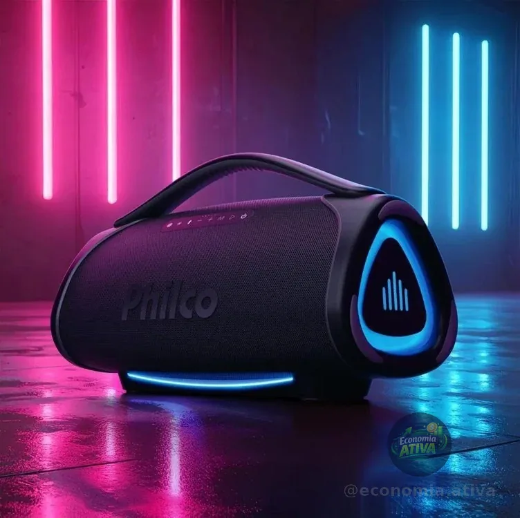 Caixa De Som Boombox Philco Extreme Bluetooth V.5.4 300w Pbx01 Preto 127/220v