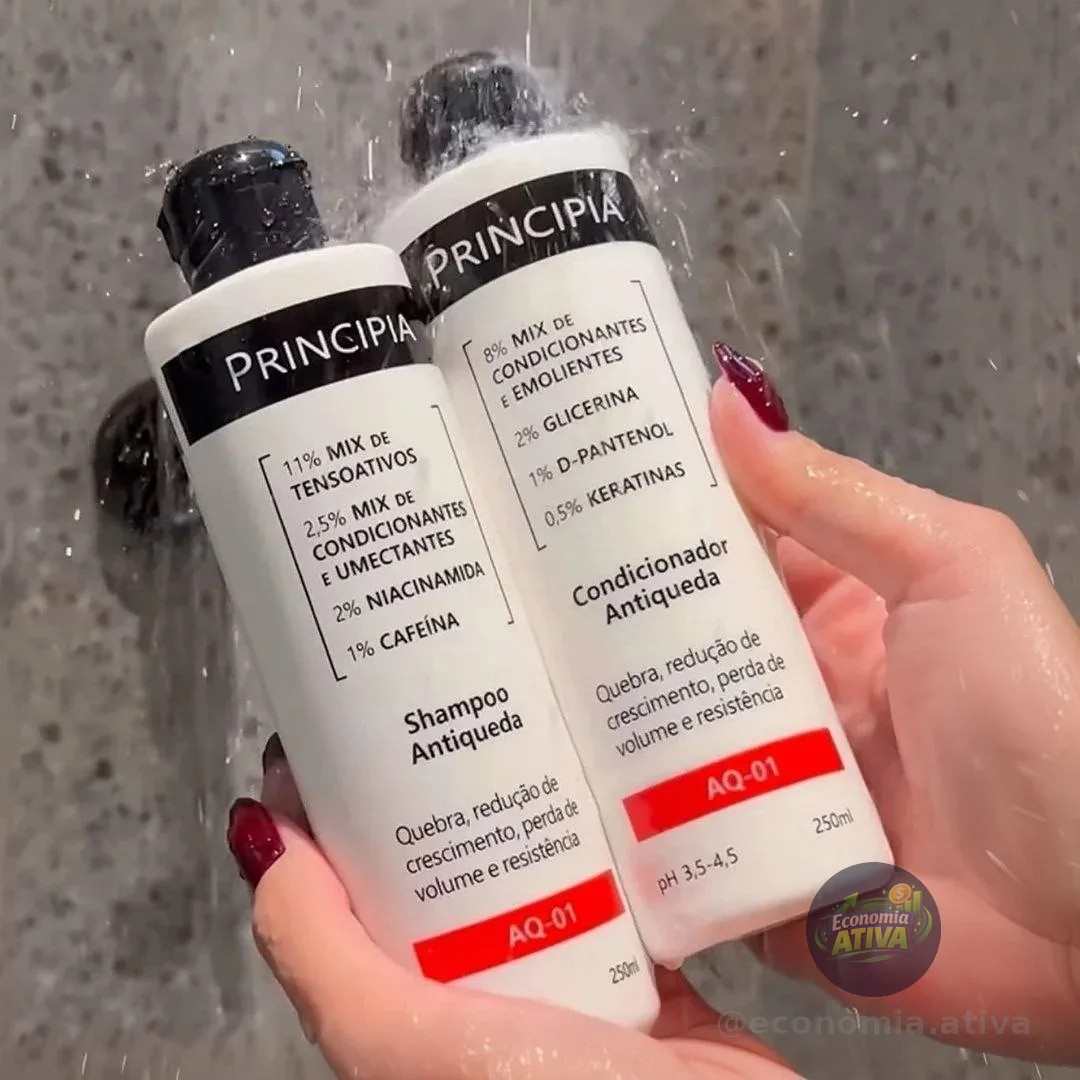 Principia Kit Shampoo E Condicionador Antiqueda Aq-01
