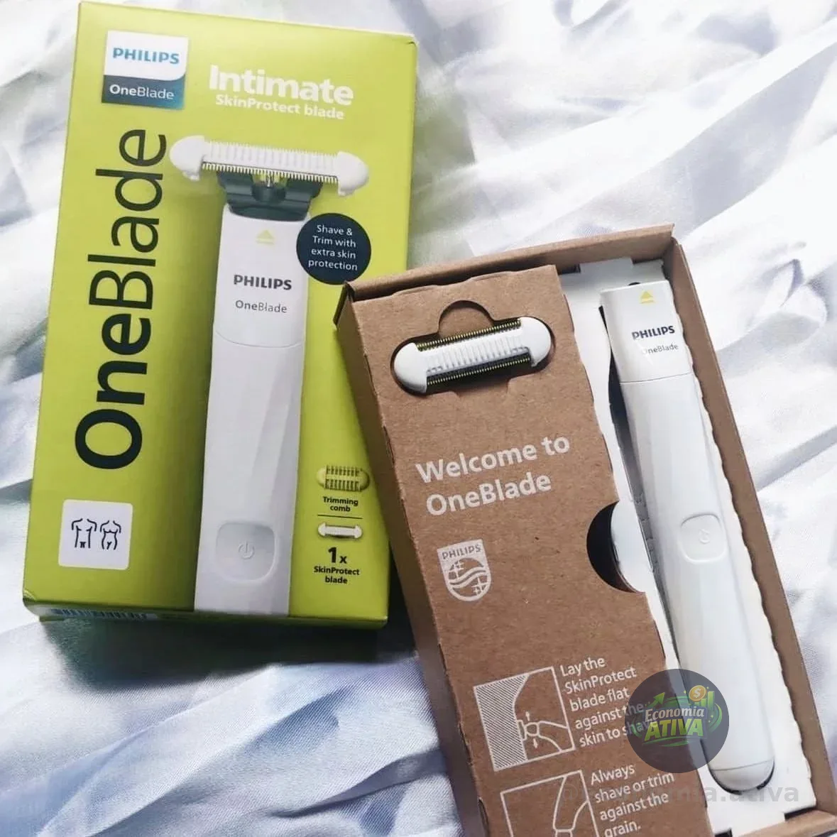 Aparador E Raspador Oneblade Intimate Qp1924/10 Philips
