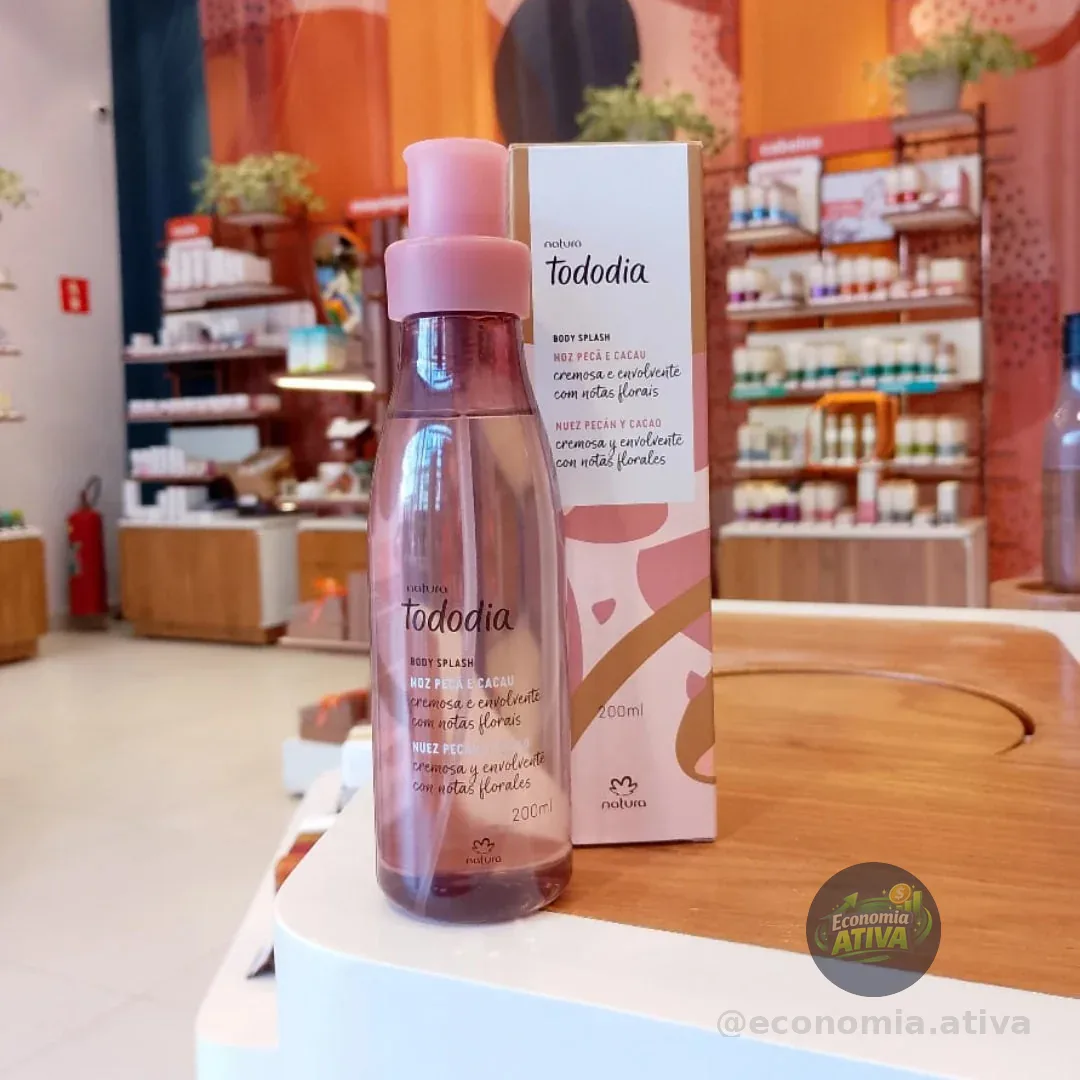 Body Splash Natura Tododia Noz Pecã e Cacau 200ml