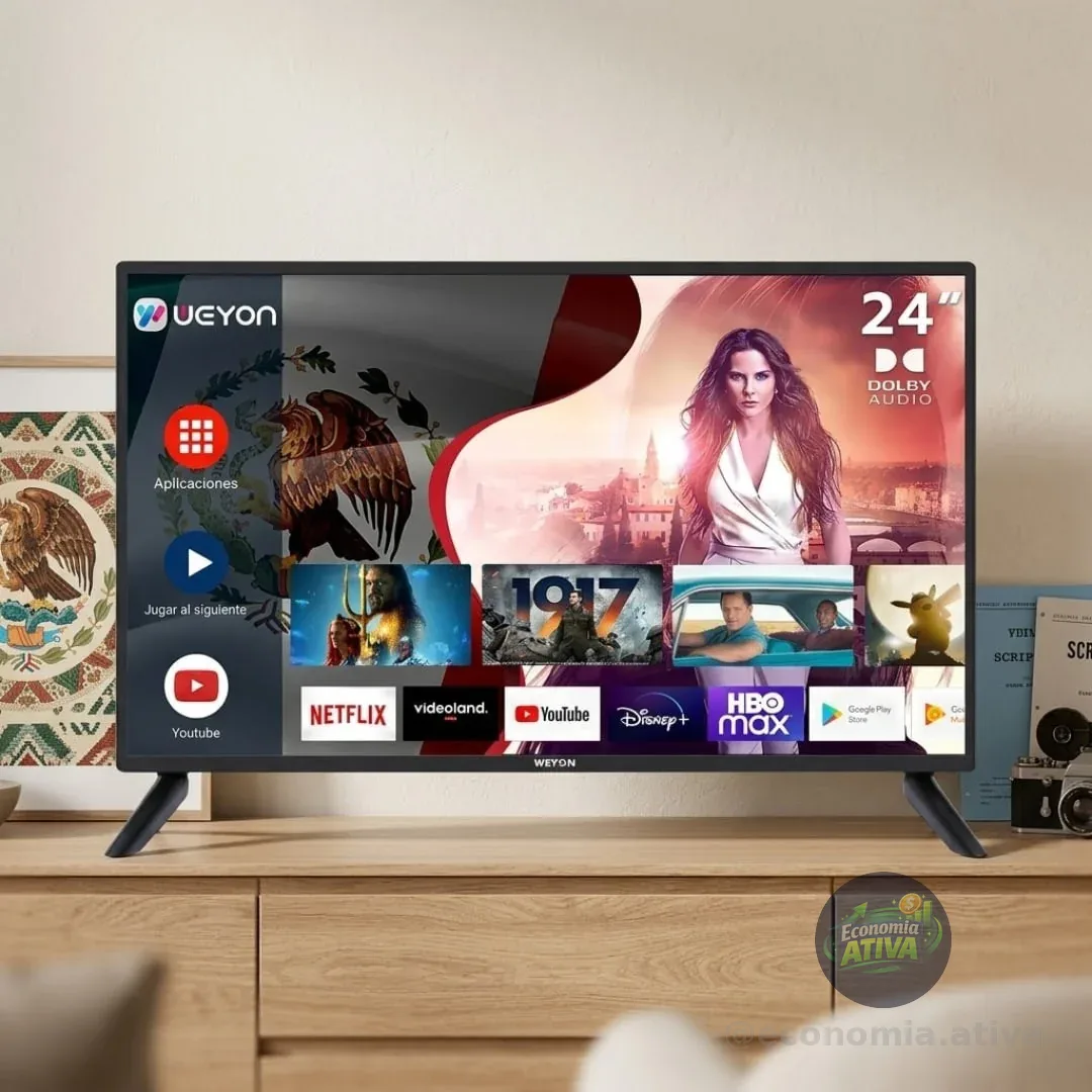 Smart Tv 24 Led Hd Weyon Android 14 Tv Hdmi Usb Wifi 100/240v