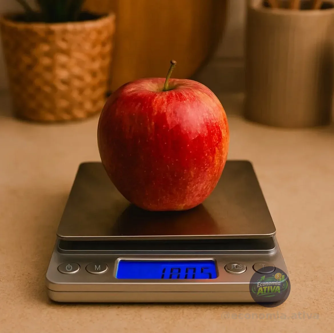 Mini Balança Digital Alta Precisão Pesa De 0,1g - 3 kg Cor Prata