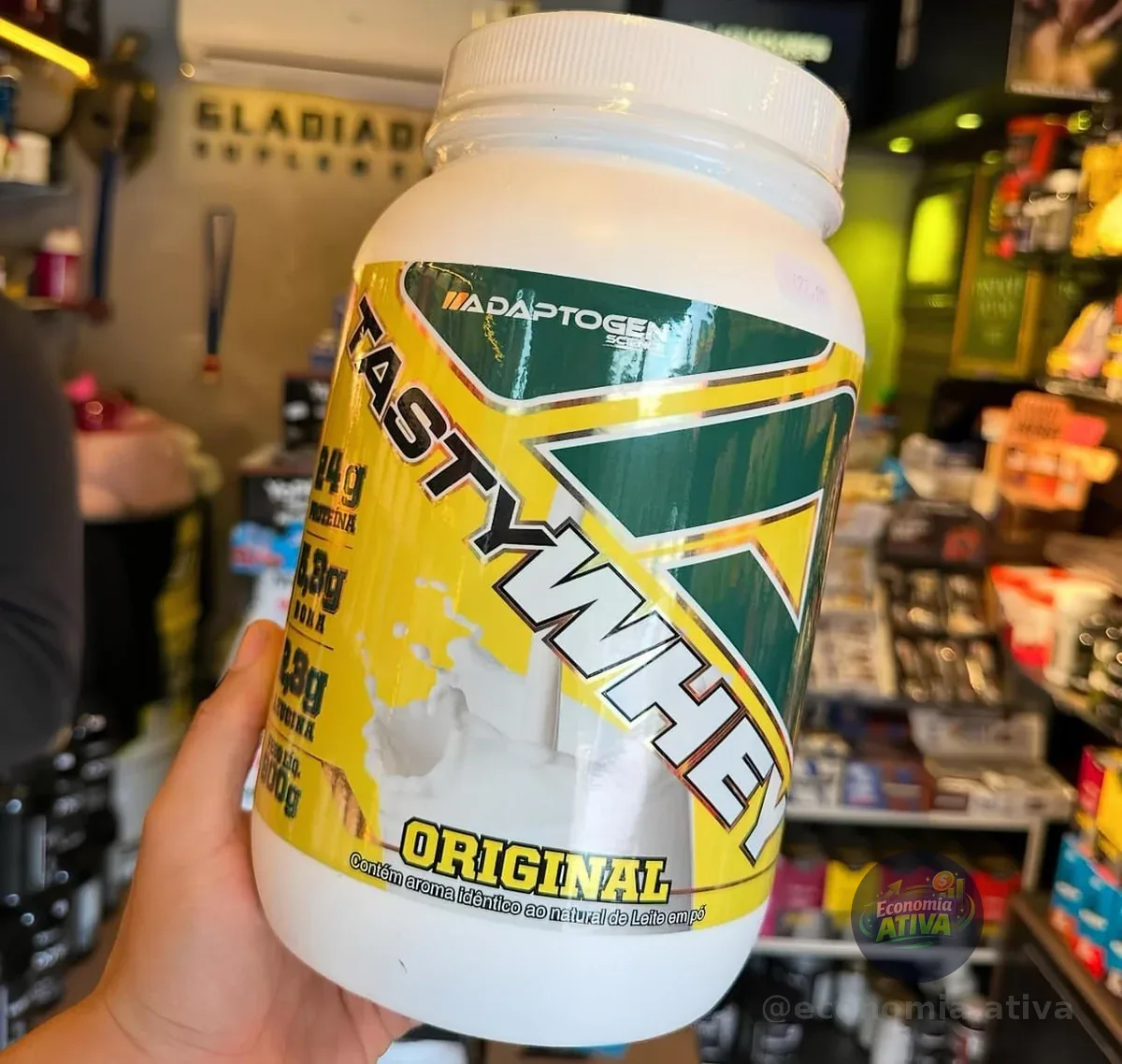 Suplemento em pó Tasty Whey Adaptogen Science proteínas sabor clásico 900g