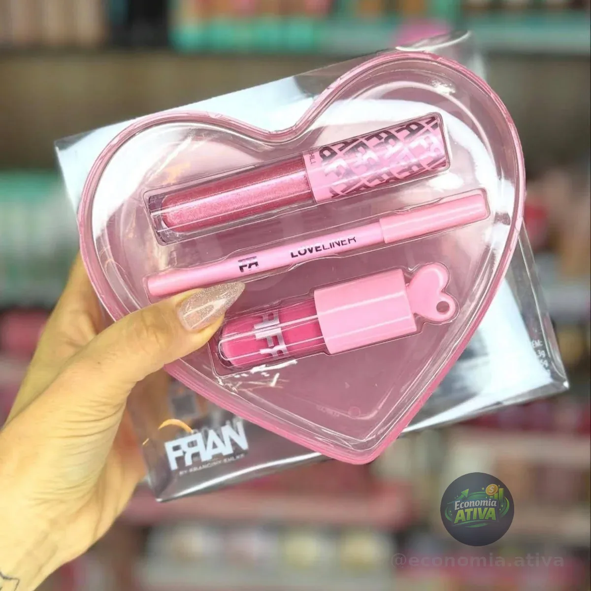 Kit Fran Love Kit Gloss Labial E Lápis Labial By Franciny