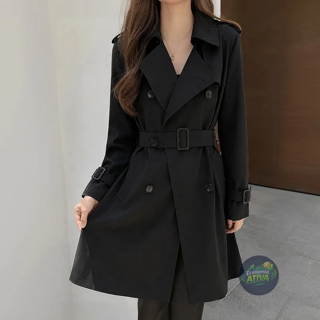 Sobretudo Feminino Elegante Parka (3 cores)
