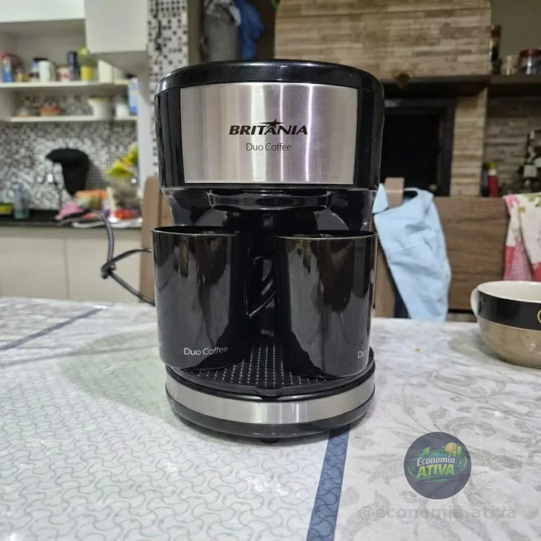 Cafeteira Duo Coffee 450w 2 Bicos Britânia Cor Preto