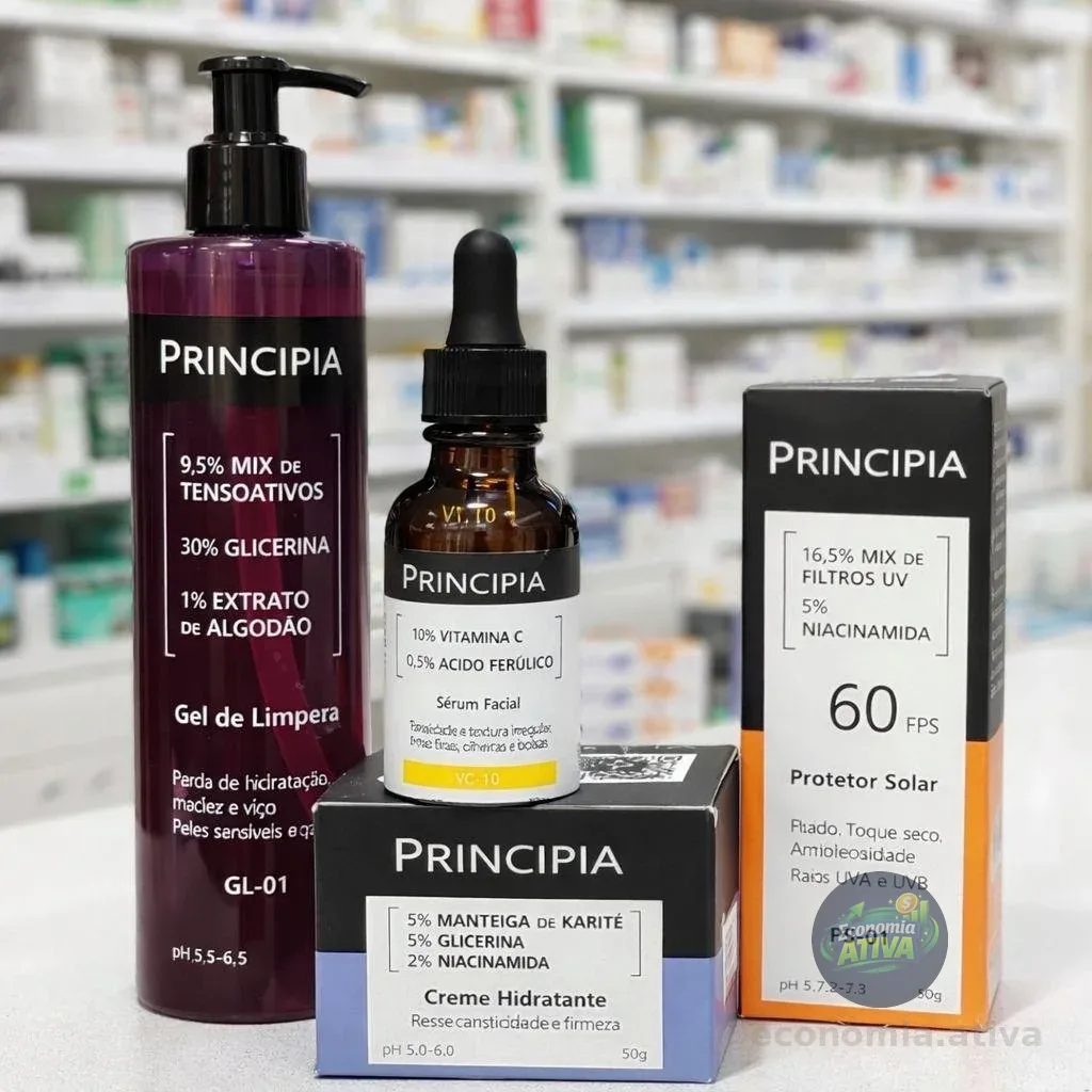 Principia Kit Essencial Gl-03 + Ch + Vc + Ps Sensível Dia/noite