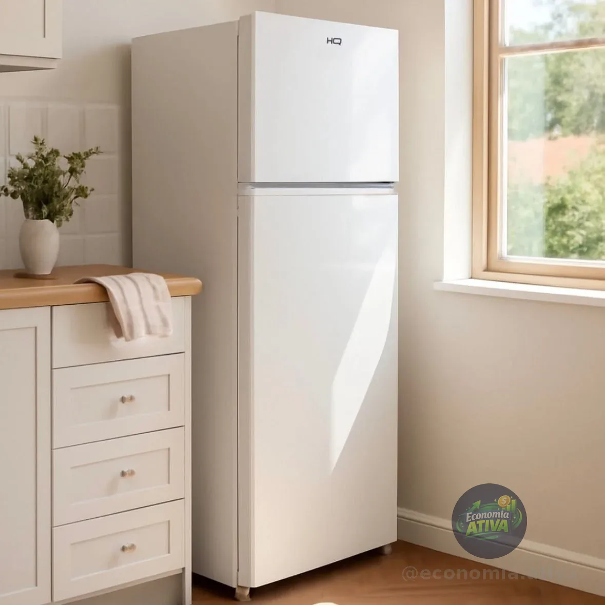 Geladeira Refrigerador Hq Defrost 230 Lts Branco Hq-230rdfs Branco 127v