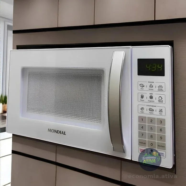 MONDIAL Micro-Ondas, Branco, 1200W, 110V - MO-01-21-W