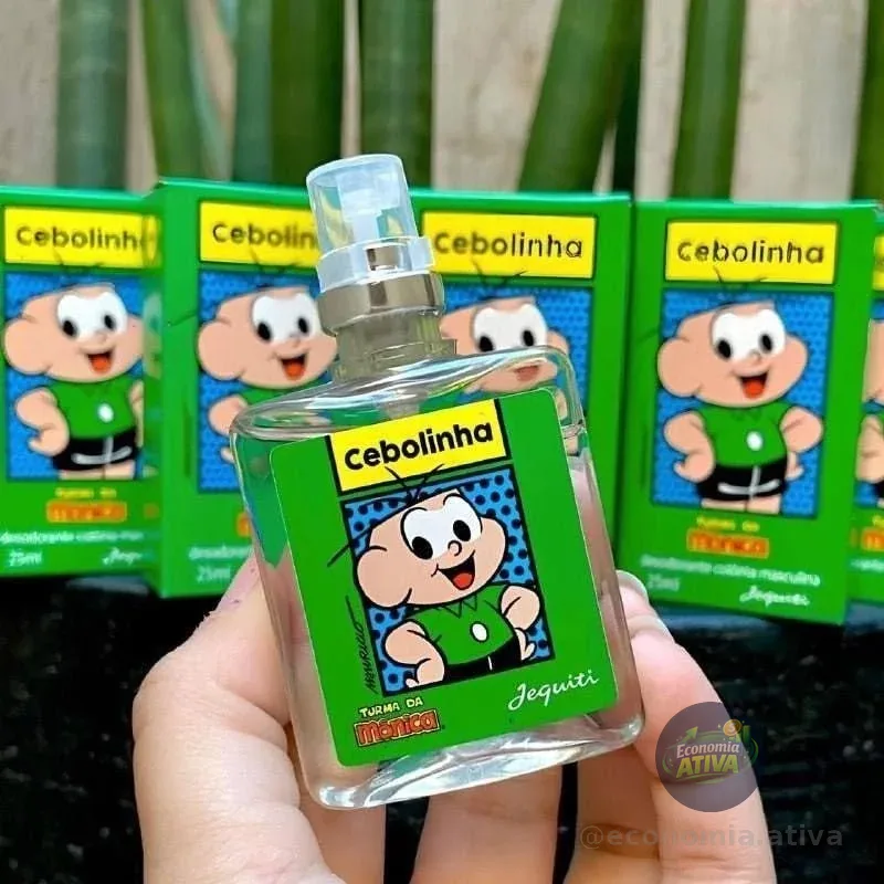 Kit 2x Perfumes Colônia Miniatura Cebolinha Turma Da Mônica Jequiti 25ml