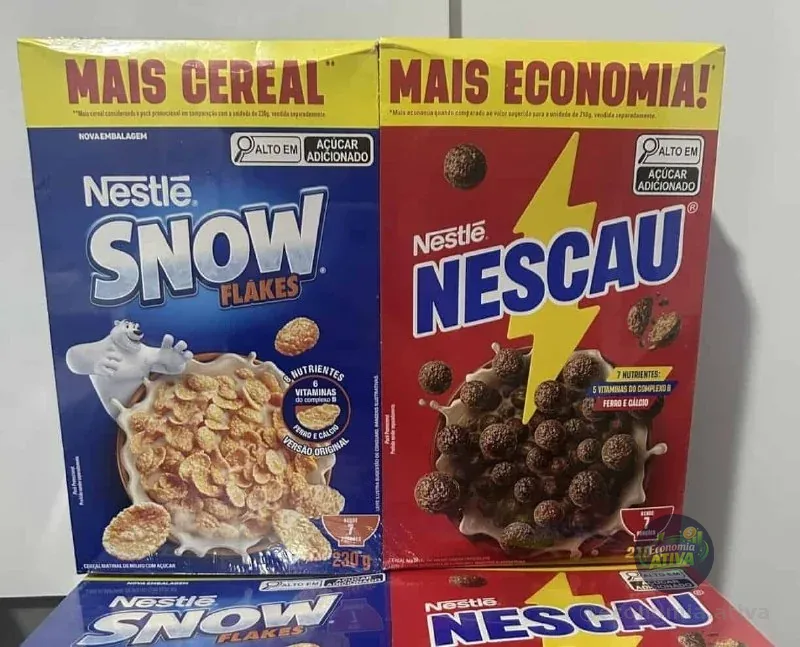 Kit Cereal Matinal Chocolate Nescau 210g + Snow Flakes 230g Mais Economia