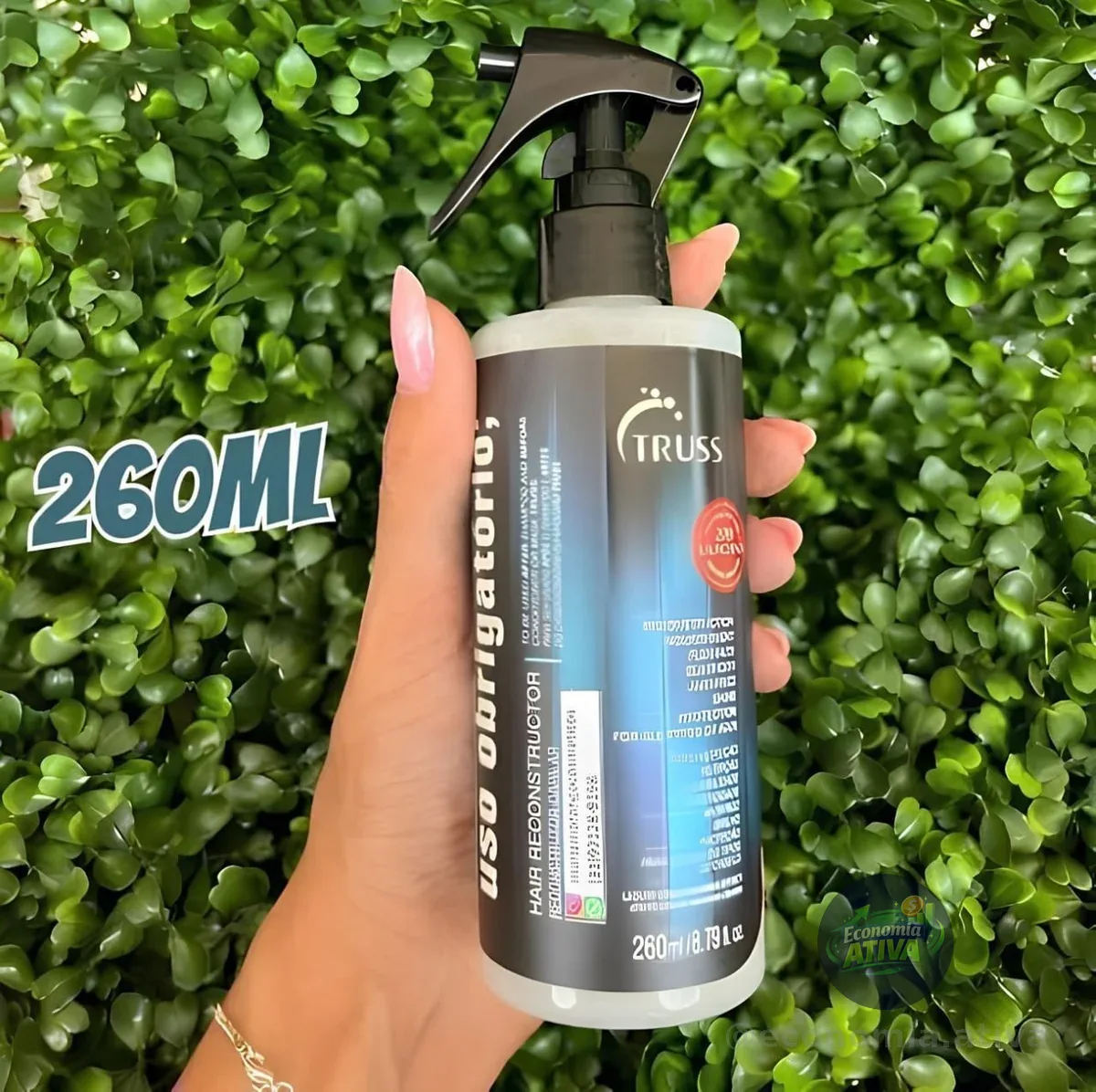 Truss Reconstrutor Capilar Uso Obrigatório Spray | Hidratação e Reconstrução Imediata | 260ml