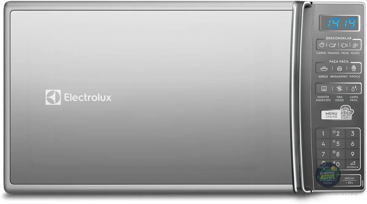 Micro-ondas Electrolux 27L Inox Espelhado com 55 receitas pré-programadas 220v MS37R