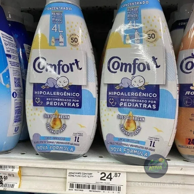 Amaciante Concentrado Comfort Puro Cuidado 1 L