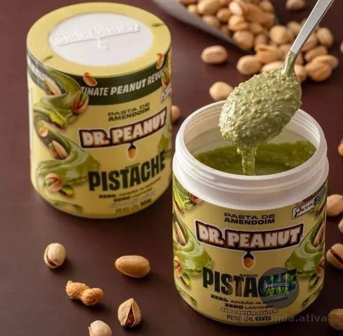 DR. PEANUT PASTA DE AMENDOIM PISTACHE 600G COM WHEY PROTEIN