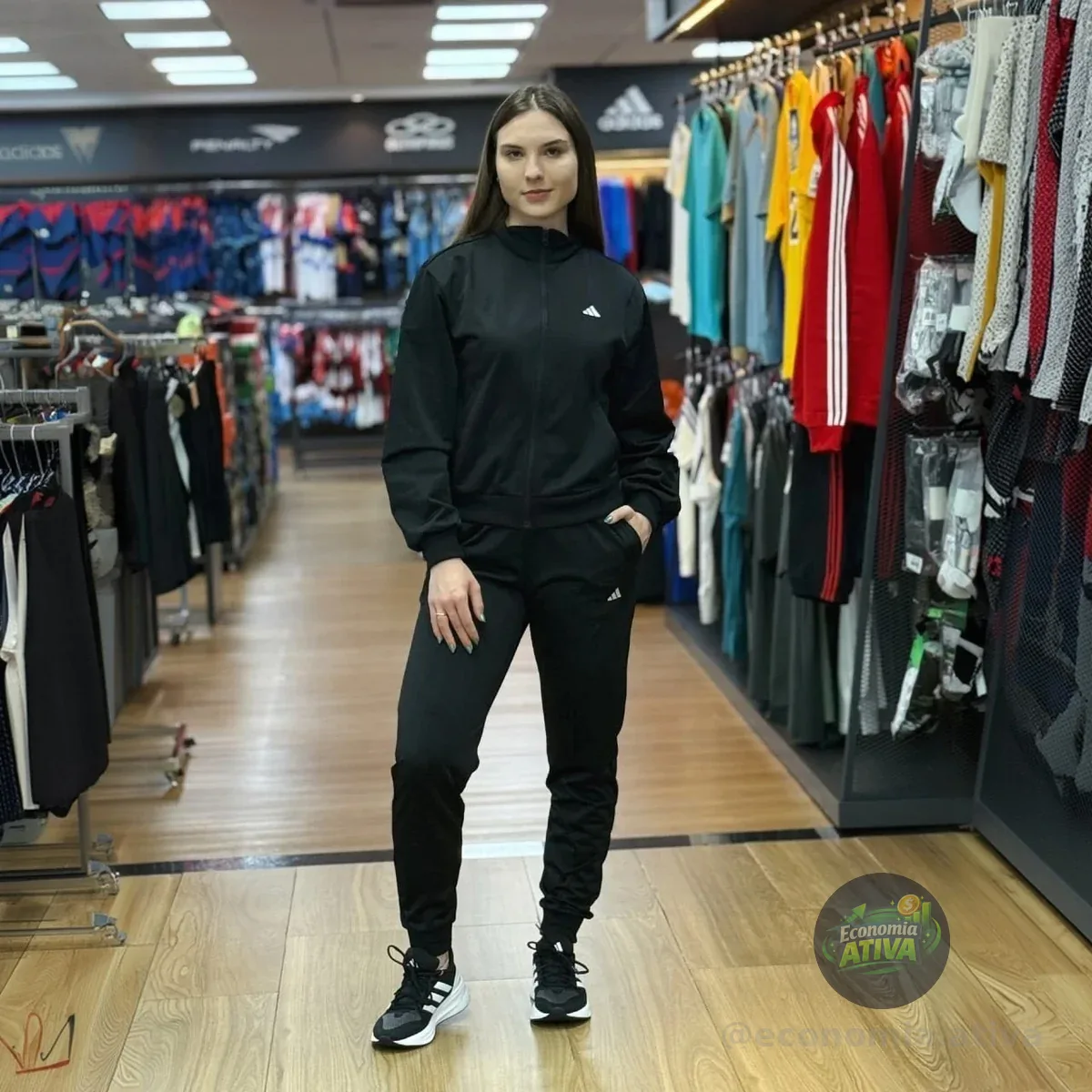 Conjunto Adidas Feminino - Preto