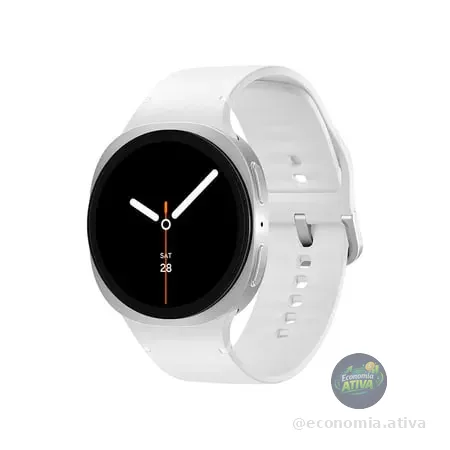 Samsung Galaxy Watch8 Smartwatch 40mm BT, Galaxy AI, Tela em Cristal de Safira