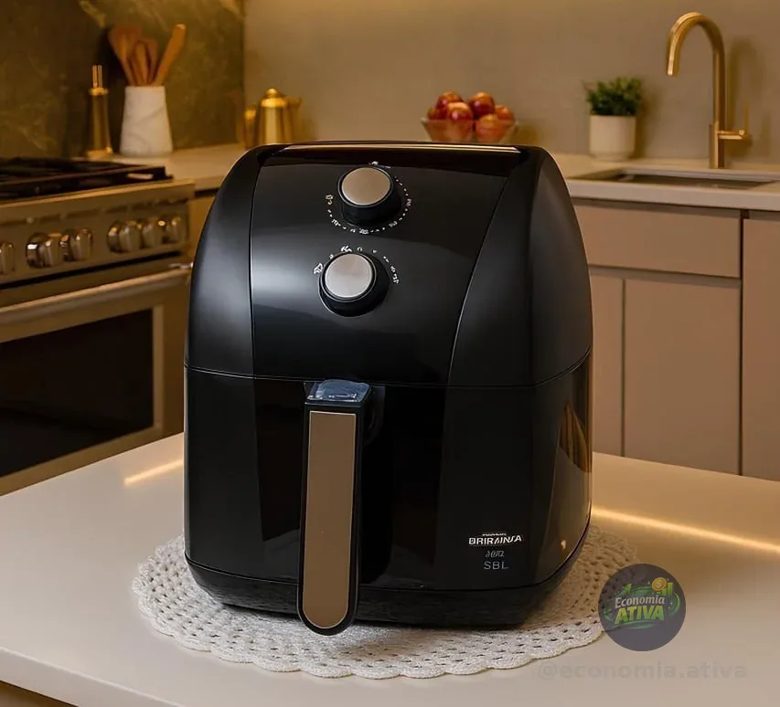 Air Fryer Britânia 5,5L 1500W Antiaderente Redstone BFR50 127V