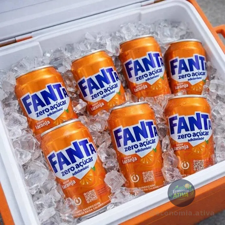 Pack de Fanta Laranja Zero lata 350ml 6 unidades