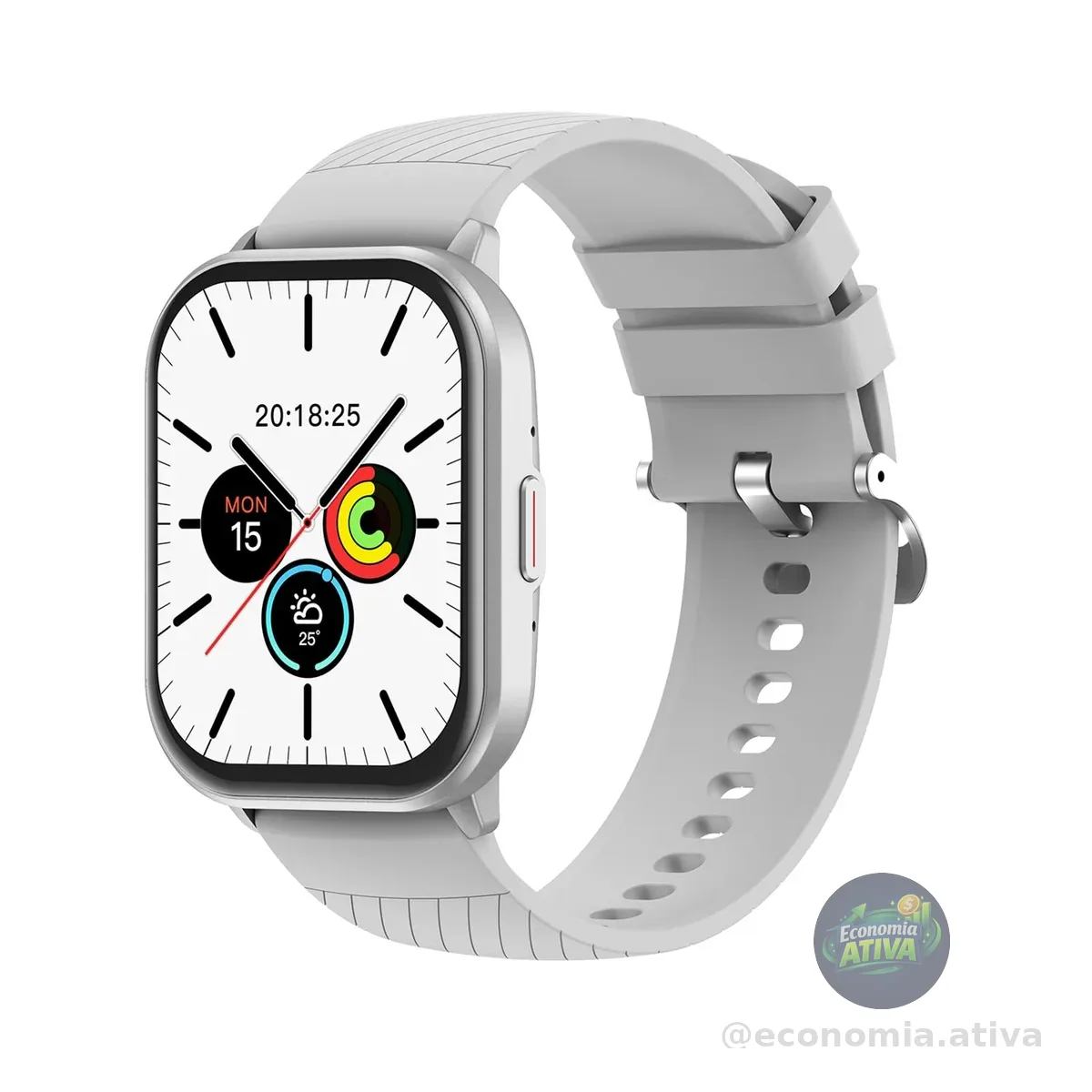 Relógio Digital Feminino Masculino Smartwatch Inteligente Bluetooth, Full Touch