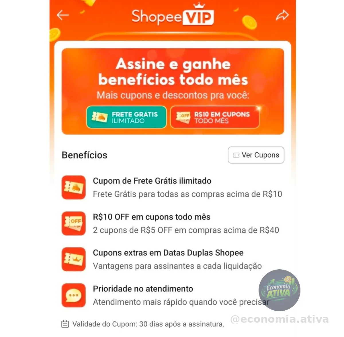 ☑️ Teste Grátis Shopee Vip no App