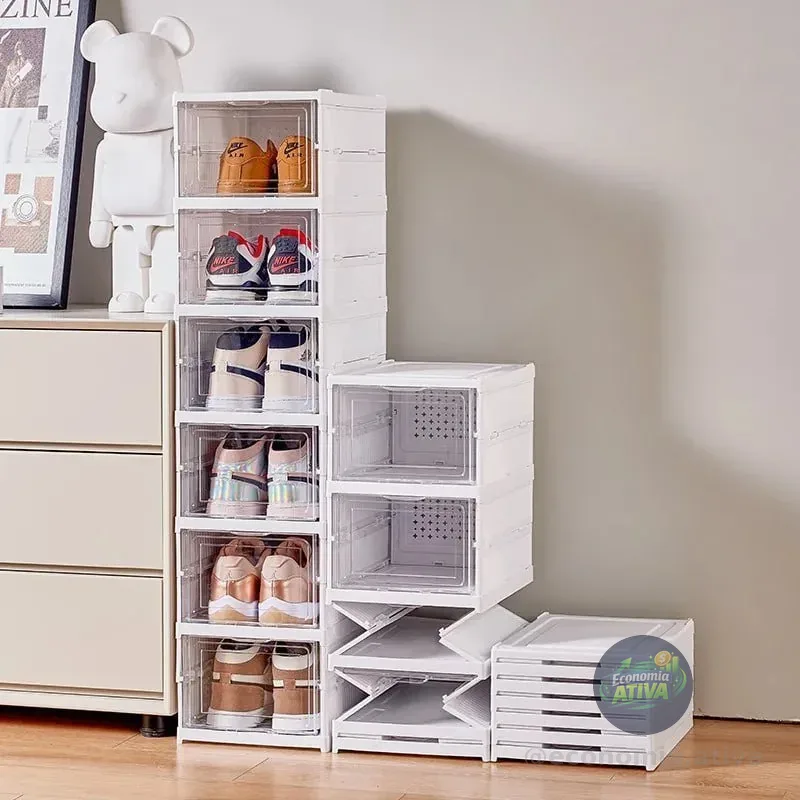 Sapateira Organizador Sapatos Empilhável Vertical 6 Andares