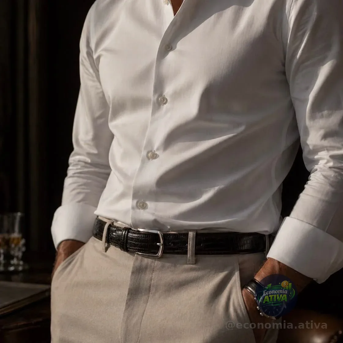 Camisa Social Masculina Slim Premium Manga Longa / Curta