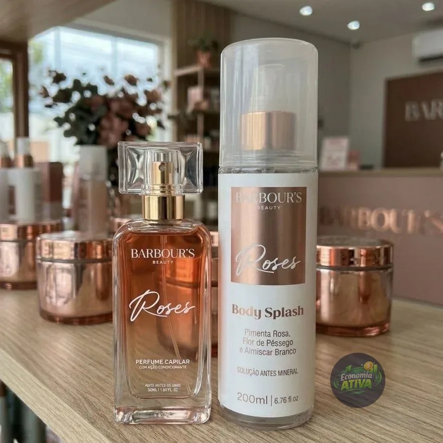 Perfume Capilar E Body Splash Roses Barbour's Beauty
