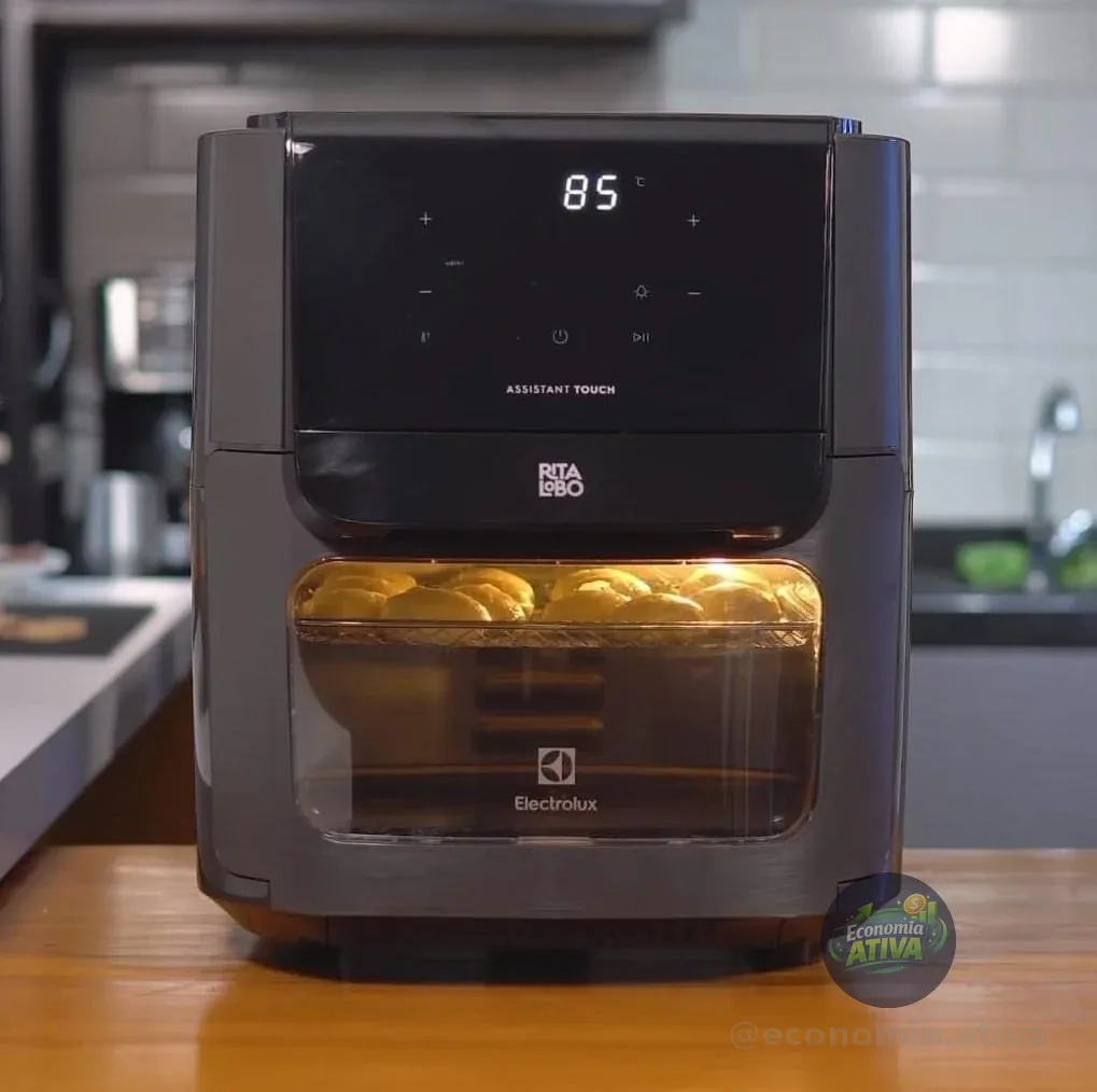 Electrolux Air Fryer Forno 5 x 1 12L 1700W Digital EAF90 Grafite 220V