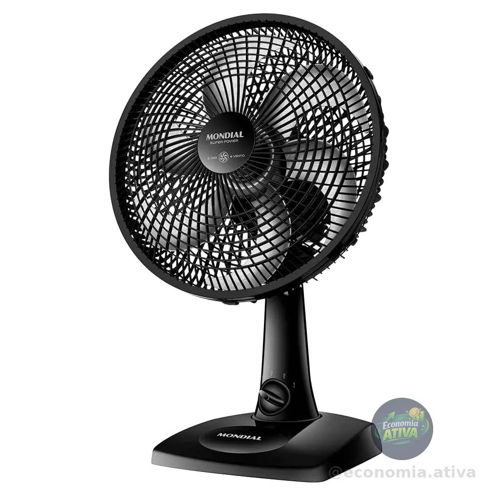 MONDIAL Ventilador de Mesa 30cm Super Power, Preto, 60W, 220V - VSP-30-B