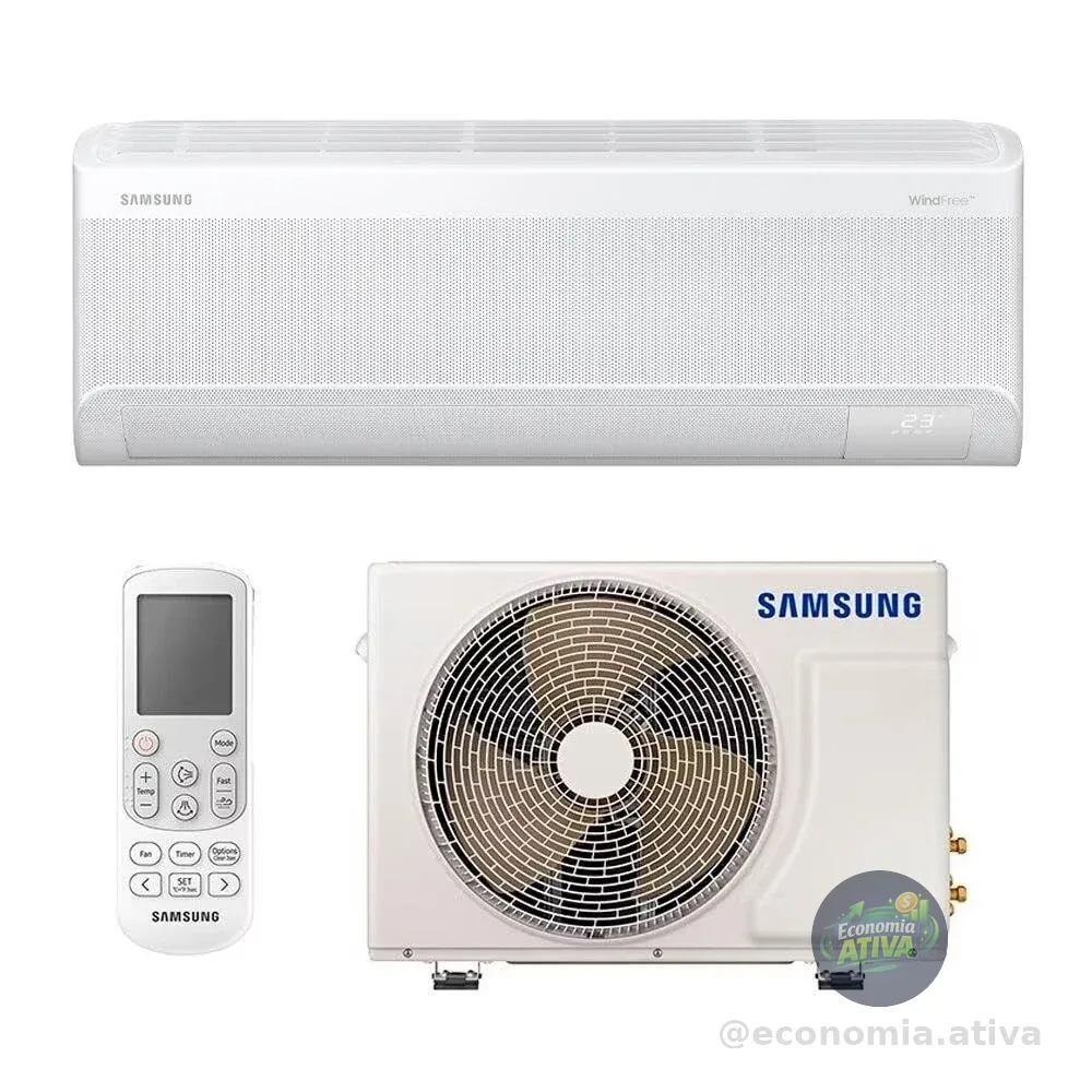 Ar-condicionado Split Inverter 9000 Btus Samsung Windfree Ai Wi-fi High Wall Só Frio