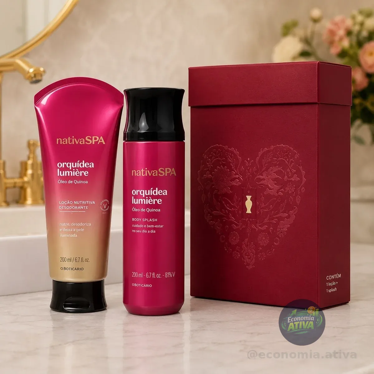 Kit Presente Nativa Spa Orquídea Lumière Amor 2026