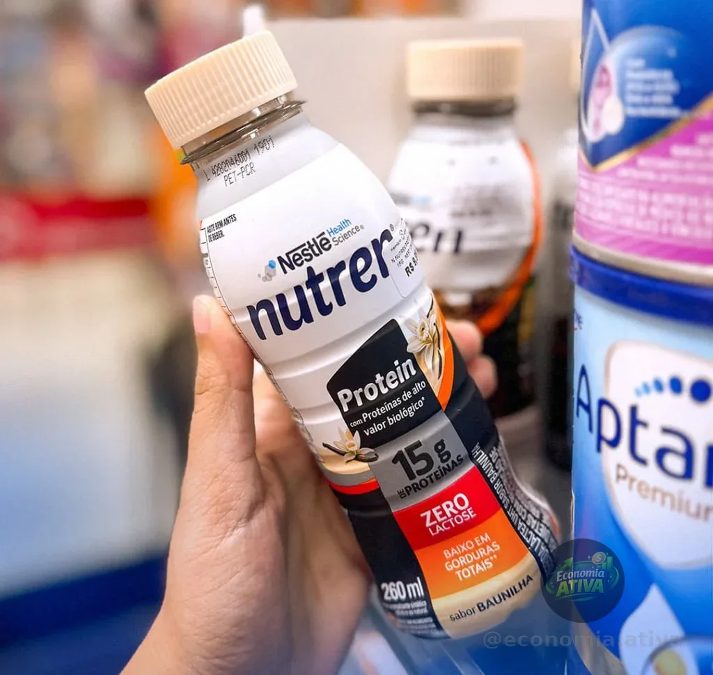 Bebida Láctea Nutren Protein 15g de proteínas Baunilha 260ml - Pack com 6 unidades
