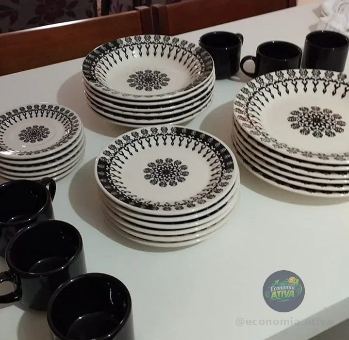 Aparelho De Jantar E Chá 20 Peças Donna Folk