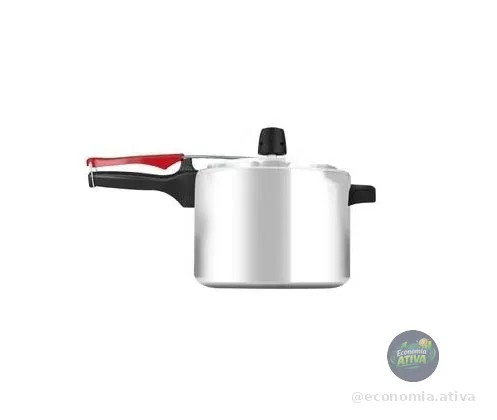 Panela de Pressão Clock 4,5L Prata Eco