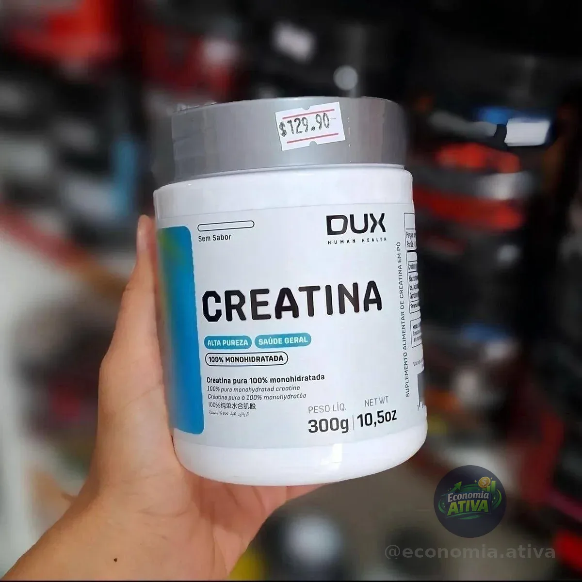 Creatina Pura 100% Monohidratada 300g - Dux Nutrition