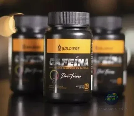 Termogênico Cafeína 60 Caps 200mg 100% Pura Soldiers Nutrition
